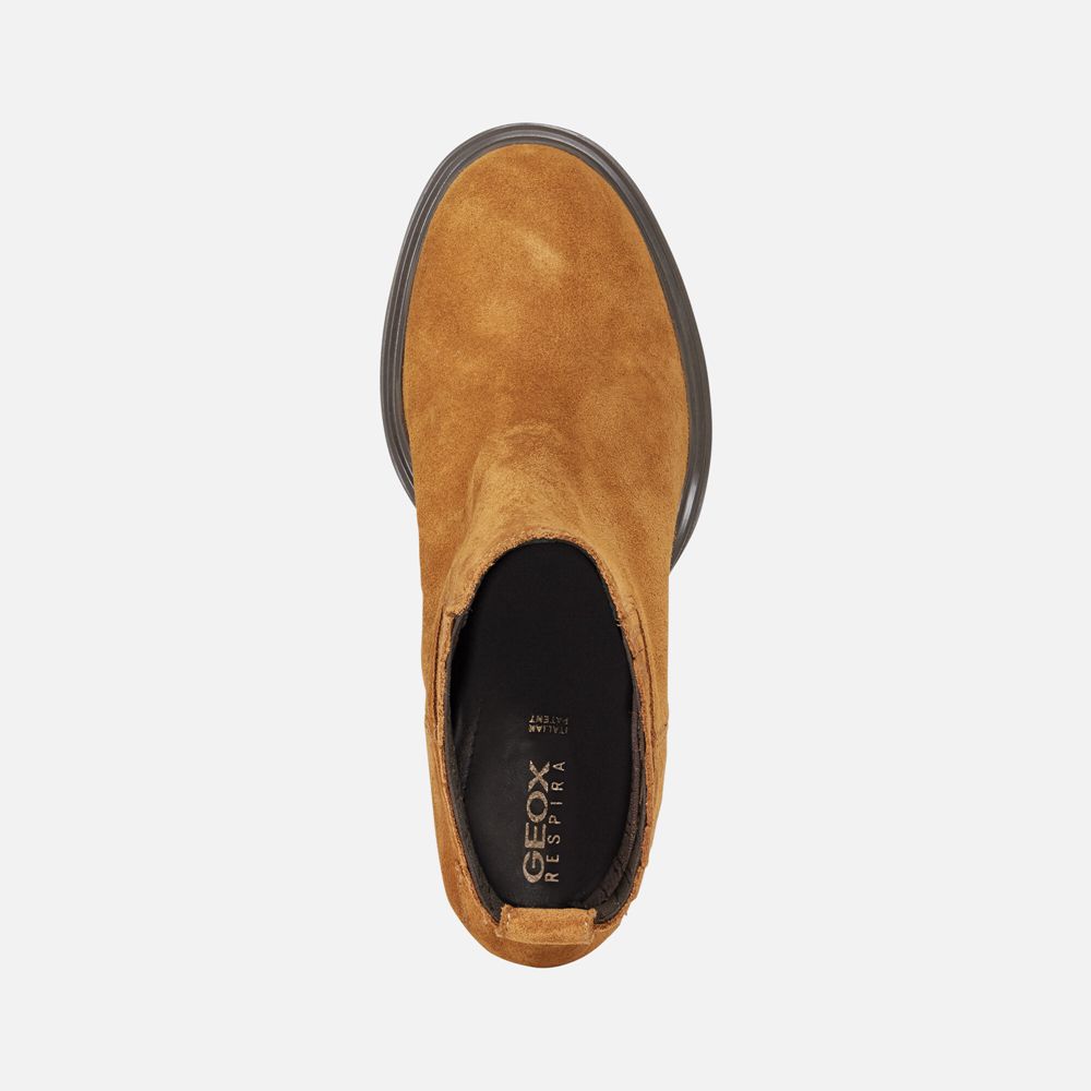 Geox Bayan Ankle Bot Kahverengi - Salice Uzun - HQE-758609